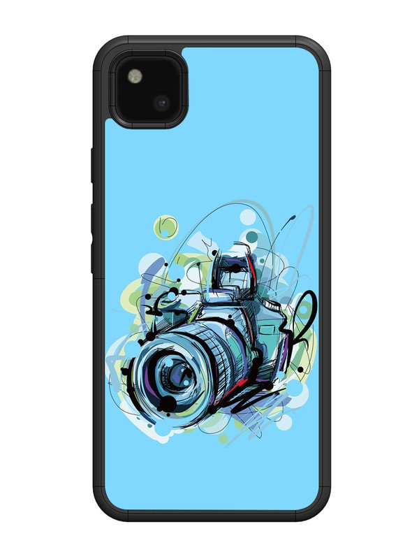 Google Pixel 4 xl Camera Blue Background
