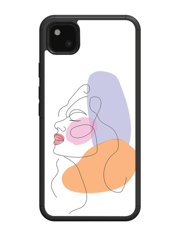 Google Pixel 4 xl Line Art Girl Face