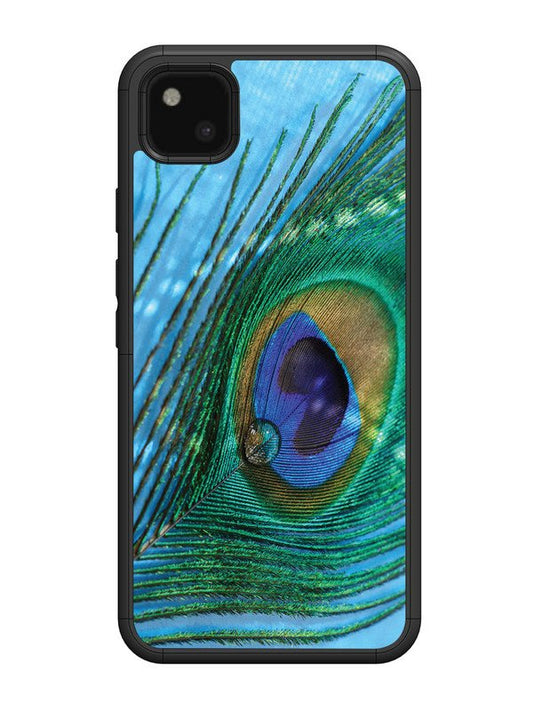 Google Pixel 4A A drop on Peacock Feather