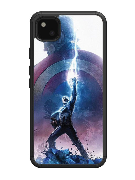 Google Pixel 4 xl captain-america-thor-hammer-lightning