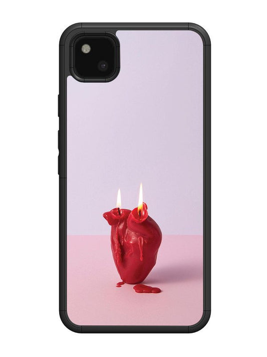 Google Pixel 4A A Lighted Heart Candle