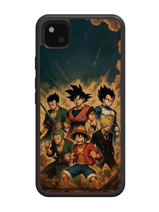 Google Pixel 4 xl OnePiece n Dragon Ball Z in one team