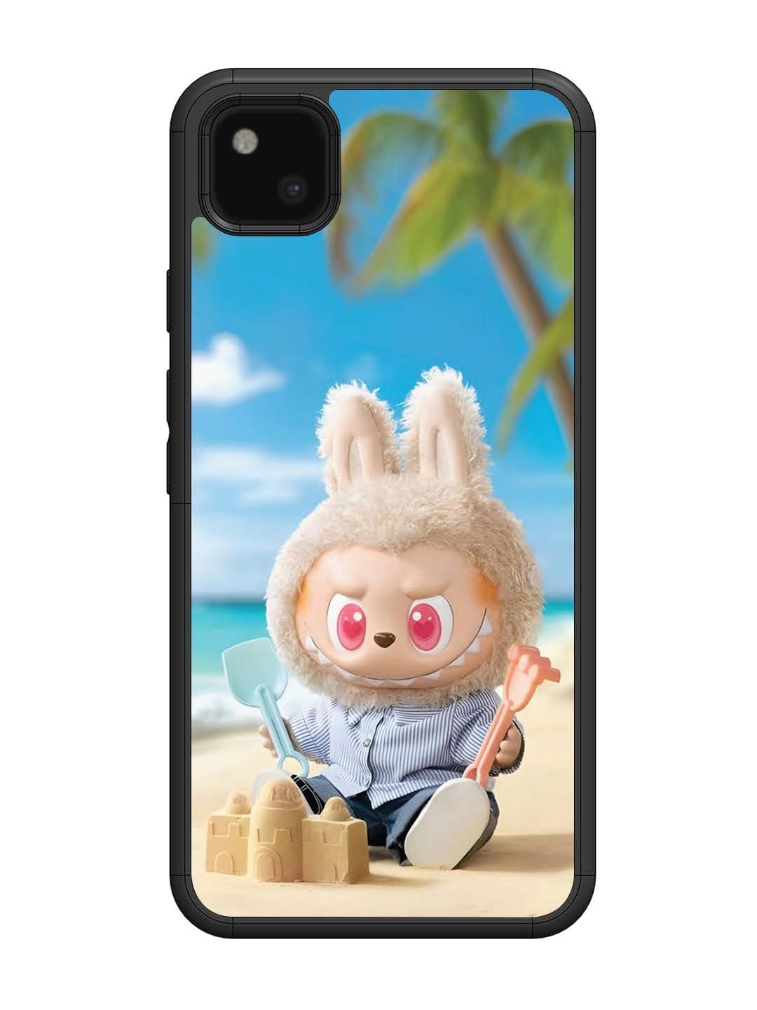 Google Pixel 4 xl Labubu at the Beach