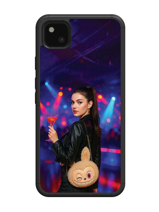 Google Pixel 4 xl Girl with Labubu Purs