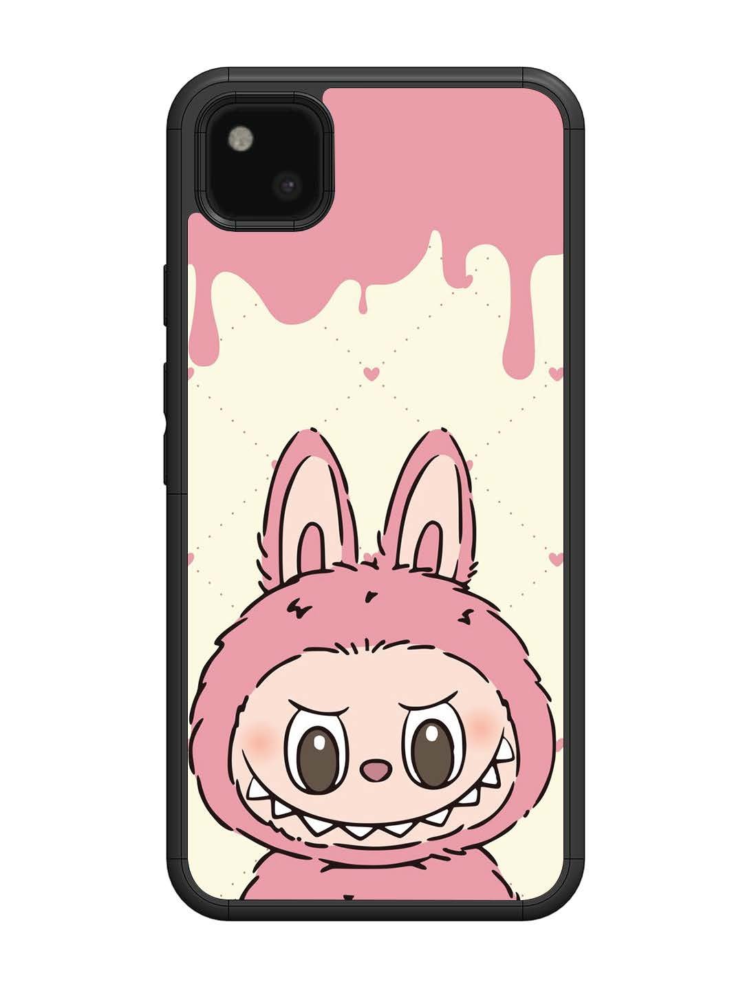 Google Pixel 4 xl Labubu Closeup Pink