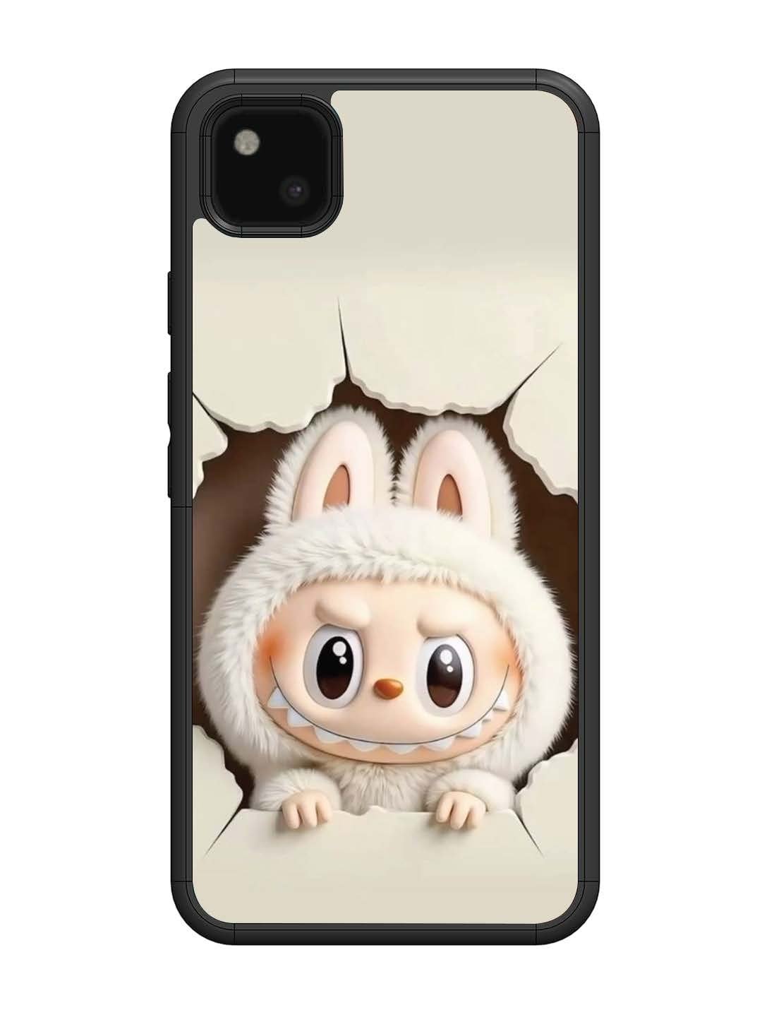 Google Pixel 4 xl Labubu from Cracked Wall