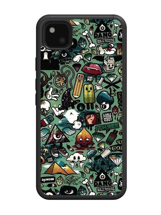 Google Pixel 4 xl Pop Art Doodle Graffiti Collage