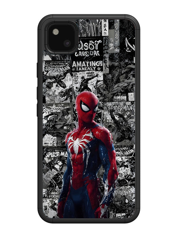 Google Pixel 4 xl Spiderman Highlighted on News Paper