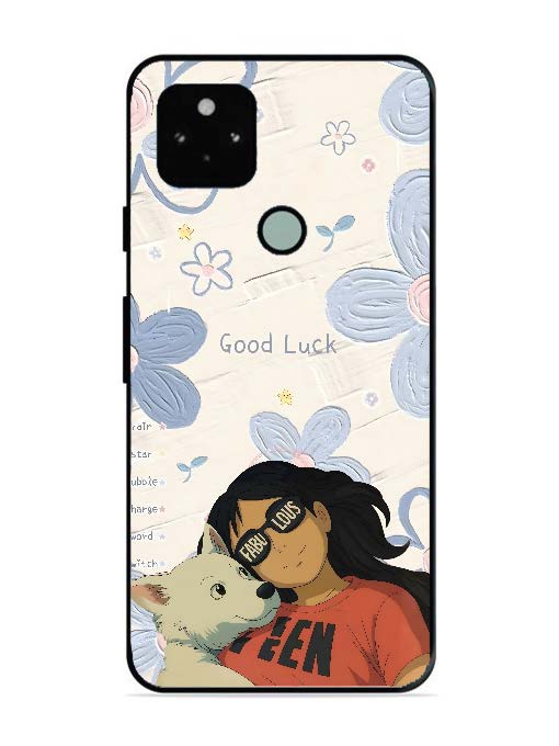 Google Pixel 5 | 2D Metal | Fabulous and Good Luck | GO-P5-424