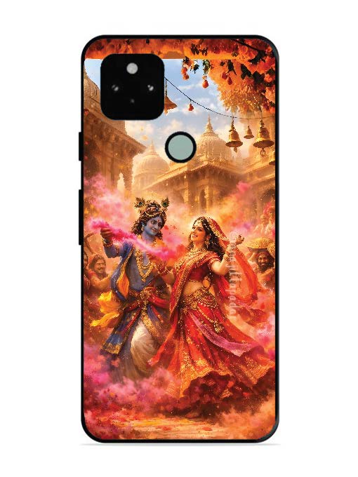 Google Pixel 5 Radha Krishna Playing Holi