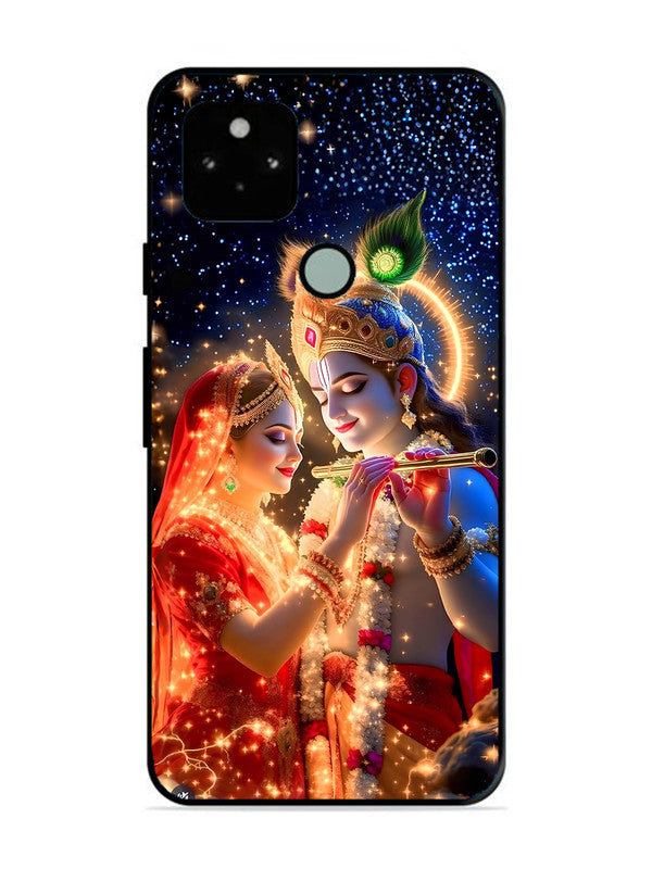 Google Pixel 5 Radha Krishna posing with flute