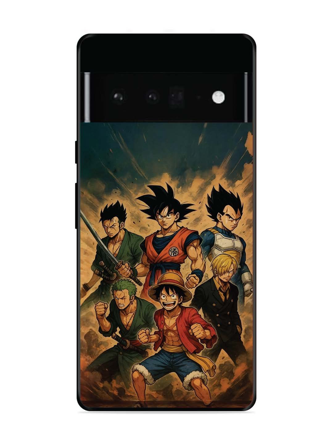 Google Pixel 6 Pro OnePiece n Dragon Ball Z in one team