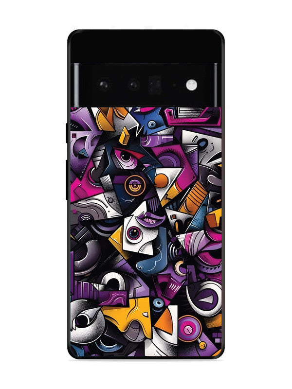 Google Pixel 6 Pro Abstract Geometric Graffiti Chaos