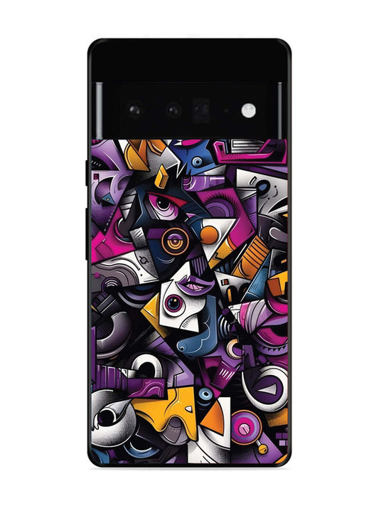 Google Pixel 6 Pro Abstract Geometric Graffiti Chaos
