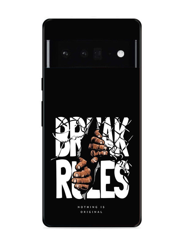 Google Pixel 6 Pro Break Rules Gritty Typography Art