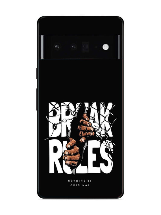 Google Pixel 6 Pro Break Rules Gritty Typography Art