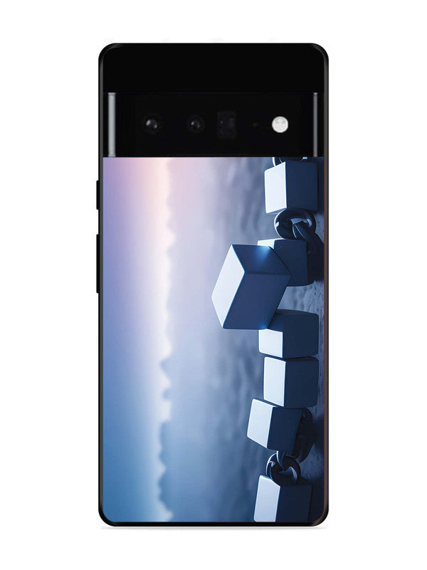 Google Pixel 6 Pro Minimalist Blockchain Cube Chain