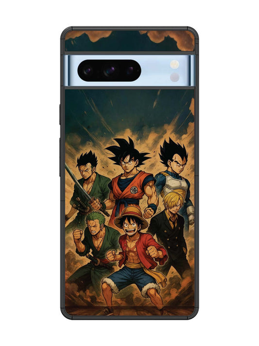 Google Pixel 8 Pro OnePiece n Dragon Ball Z in one team