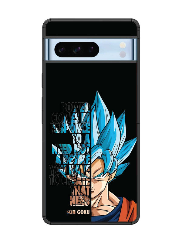 Google Pixel 8 Pro Son of Goku Blue Motivational Art