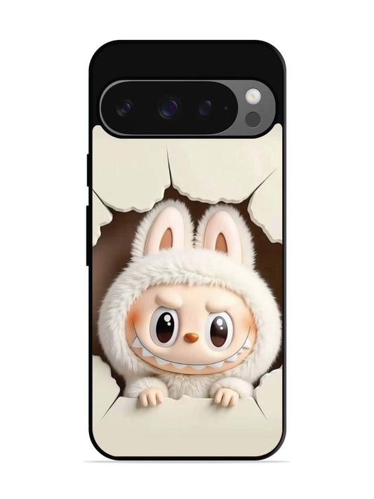 Google Pixel 9 Labubu from Cracked Wall