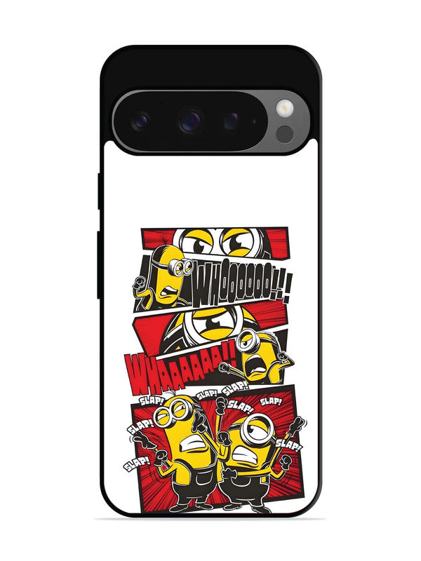 Google Pixel 9 Minions Comic Panel Action