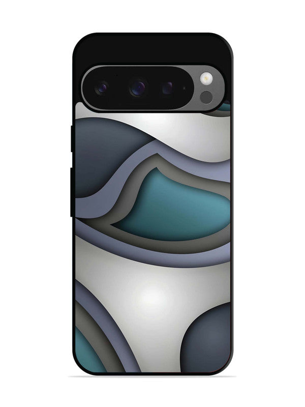 Google Pixel 9 Slate Blue Gradient Wave