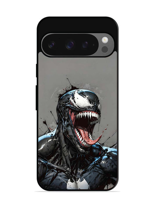 Google Pixel 9 Venom Symbiote Grin Art