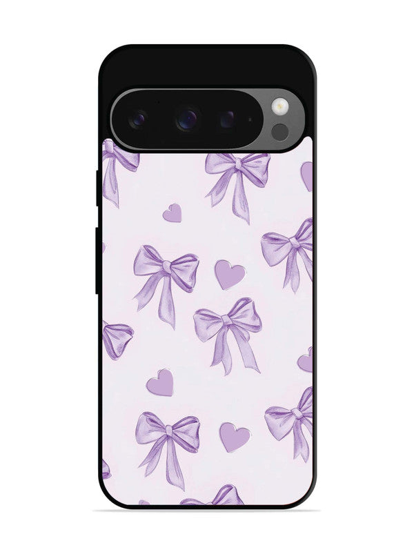Google Pixel 9 Bow Tie, Purple Hair Band