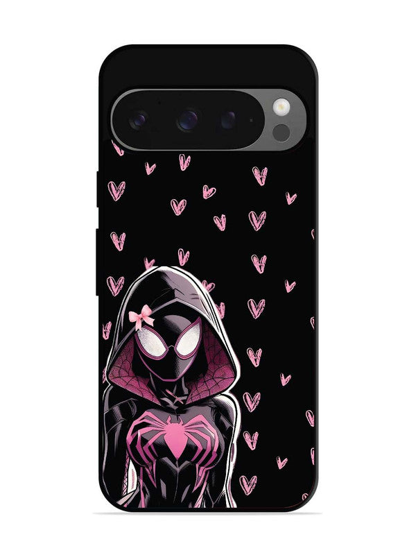Google Pixel 9 Spidergirl with hearts
