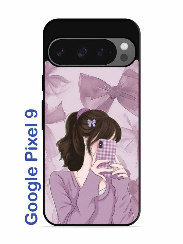 Google Pixel 9 Pinky Girl taking selfie