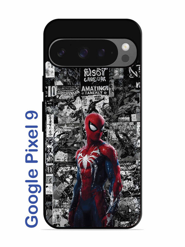 Google Pixel 9 Spiderman Highlighted on News Paper