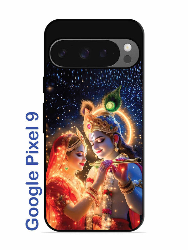 Google Pixel 9 Radha Krishna posing with flute