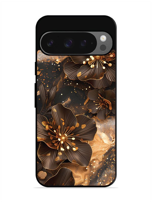 Google Pixel 9 Golden Flowars
