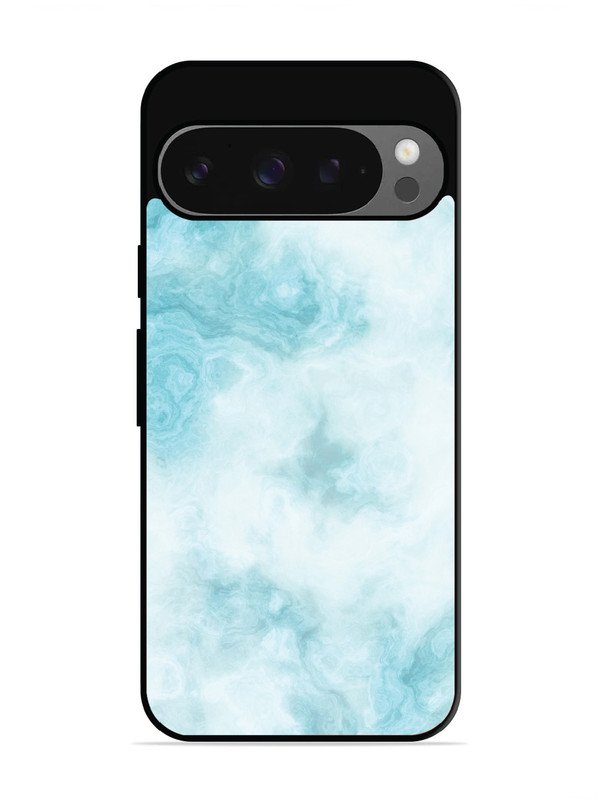 Google Pixel 9 Light Blue with White Ocean Marble
