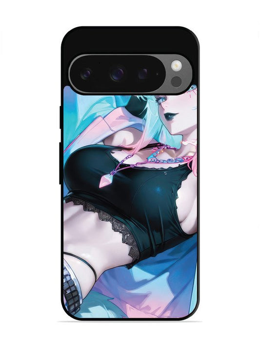 Google Pixel 9 anime girl fox headpohone white Hair