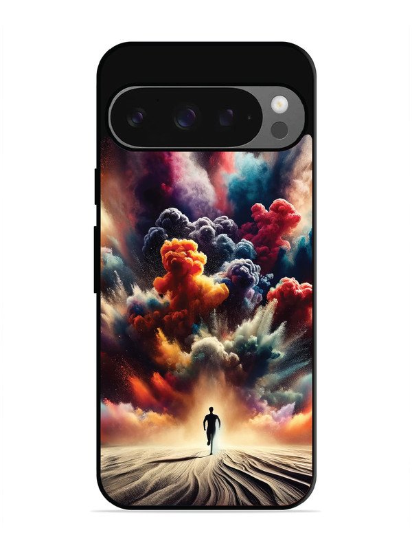 Google Pixel 9 colorful-blast-explosion