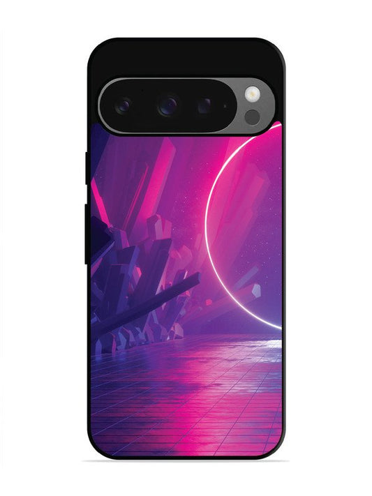 Google Pixel 9 abstract with Neon Light