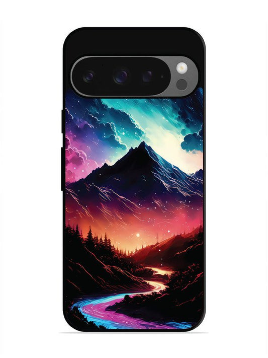Google Pixel 9 mountain-valley-Colorful-cloud-at-night