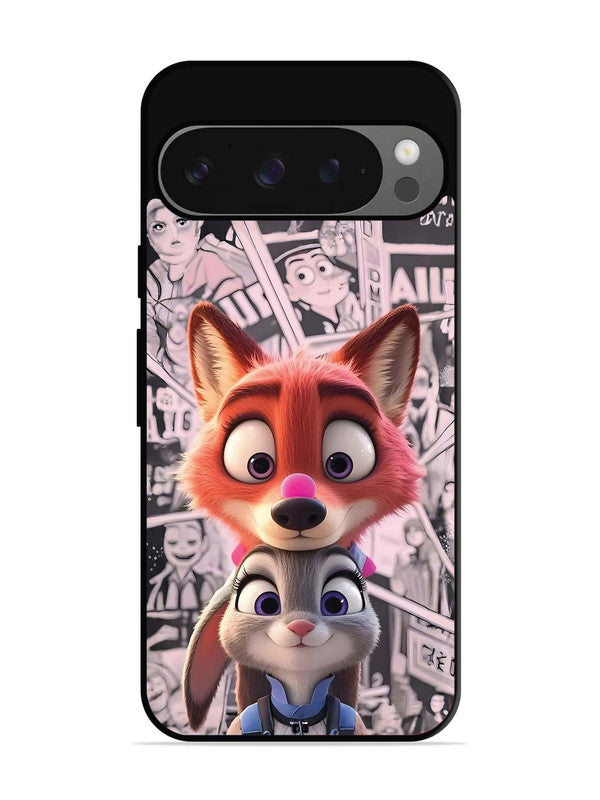 Google Pixel 9 Pro Cute Nick wilde and judy hopps 2