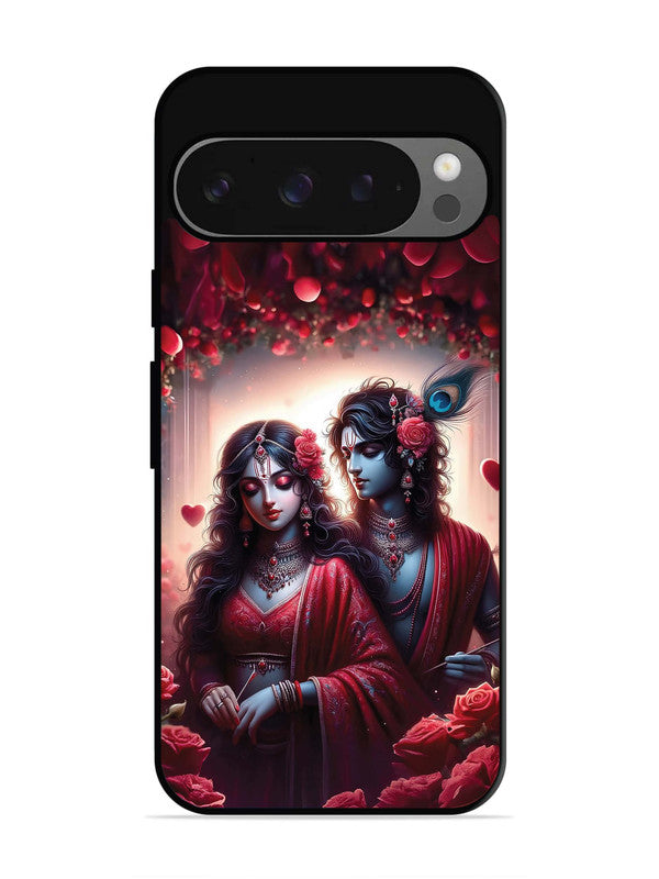 Google Pixel 9 Pro Couples in Red theme like Radha Krishna