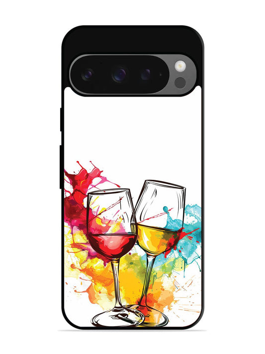 Google Pixel 9 Pro Colorful wine glasses
