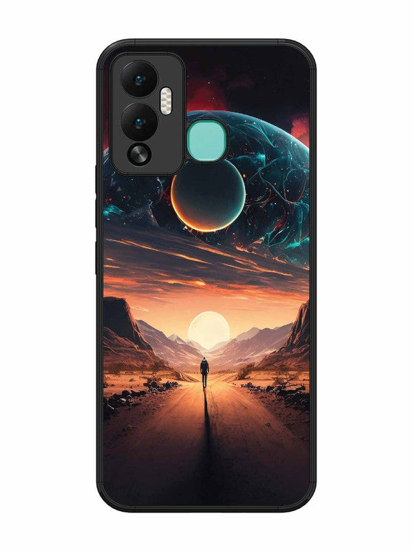 Infinix Hot 12 Play Sunset with space scene