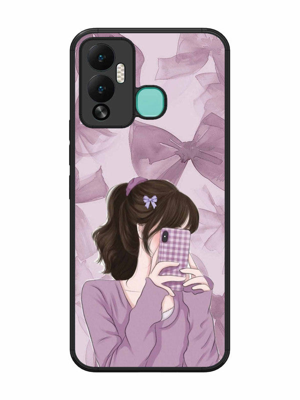 Infinix Hot 12 Play Pinky Girl taking selfie