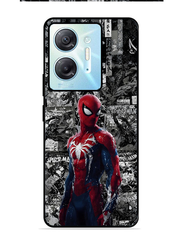 Infinix Hot 30 4G Spiderman Highlighted on News Paper