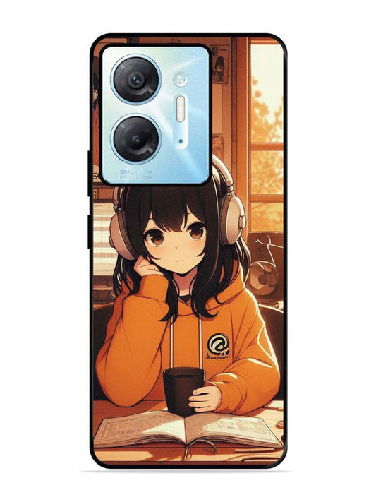 Infinix Hot 30 5G Cute Girl listening Music