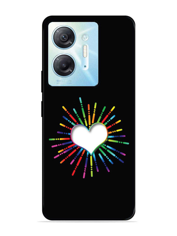Infinix Hot 30 5G Colourful Heart on Black