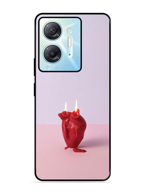 Infinix Hot 30 5G A Lighted Heart Candle