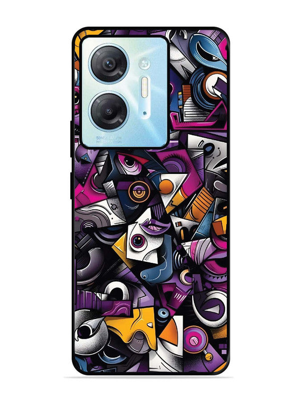 Infinix Hot 30 5G Abstract Geometric Graffiti Chaos