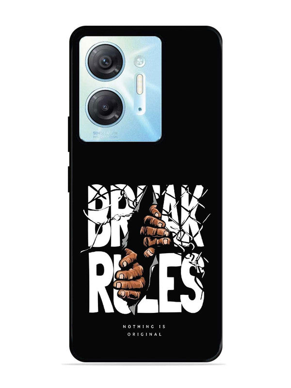 Infinix Hot 30 5G Break Rules Gritty Typography Art