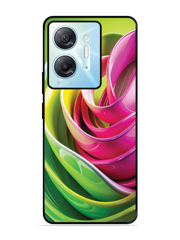 Infinix Hot 30 5G Vibrant Swirl Glossy Ribbon Art